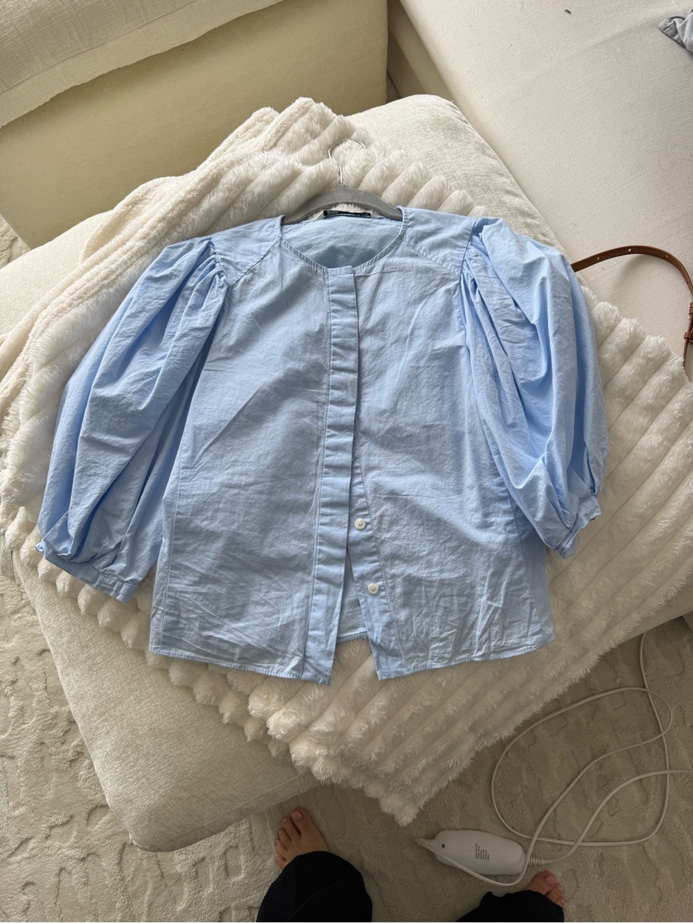 Blue Zara blouse